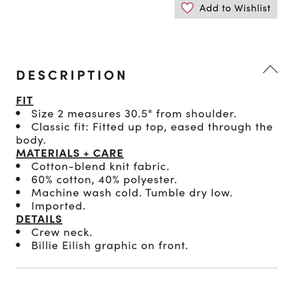 NWT Torrid Billie Eilish Black Crew Neck  Short Sleeve Tee Shirt - Picture 5 of 10